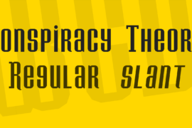 Konspiracy Theory Font Family