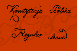 Konstytucja Polska Font Family