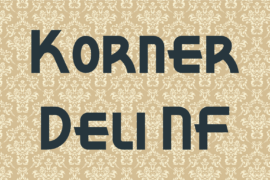 Korner Deli NF Font