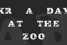 KR A Day At The Zoo Font