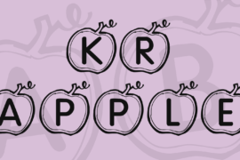 KR Apple Font
