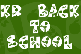 KR Back To School Font