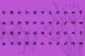 KR Beautiful Flowers 2 Font