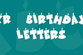 KR Birthday Letters Font