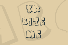 KR Bite Me Font
