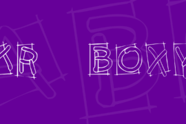 KR Boxy Font