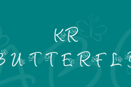 KR Butterfly Font
