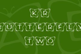 KR Butterfly Two Font