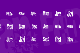 KR Calendar Font