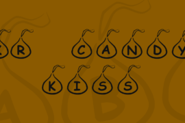 KR Candy Kiss Font