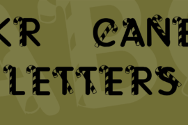 KR Cane Letters Font