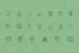 KR Christmas Color Me Font