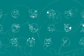 KR Circle Scraps Font