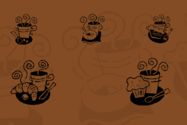 KR Coffee Dings Font