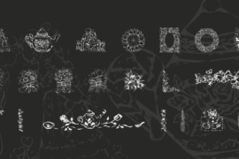 KR Country Flowers Font