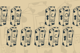 KR Cow Juice Font