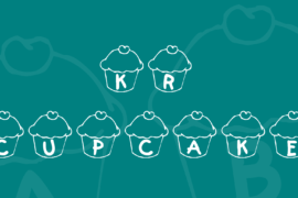 KR Cupcake Font