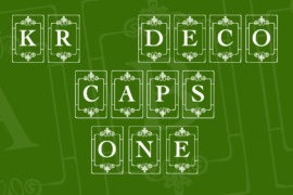 KR Deco Caps One Font
