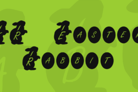 KR Easter Rabbit Font