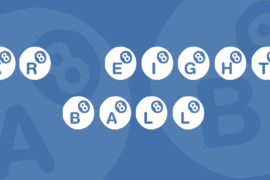 KR Eight Ball Font