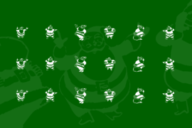 KR Eight Santas Font