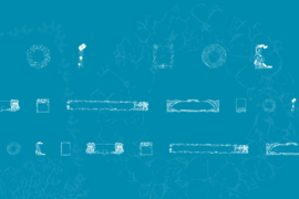 KR Fab Frames and Borders Font