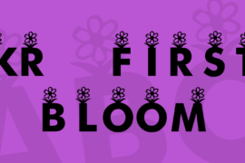 KR First Bloom Font