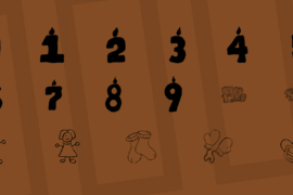 KR First Years Dings Font