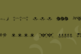 KR Fleur Flair Lines 2 Font