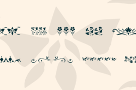KR Fleur Flair Lines 3 Font