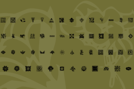 KR Fleurish Floral Font