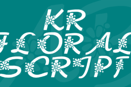 KR Floral Script Font