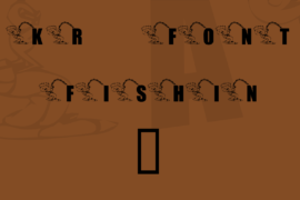 KR Font Fishin 2 Font