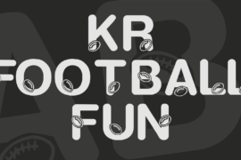 KR Football Fun Font