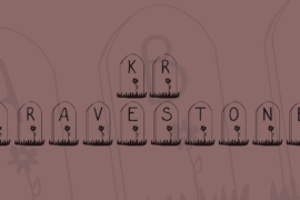 KR Gravestone Font
