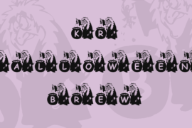 KR Halloween Brew Font