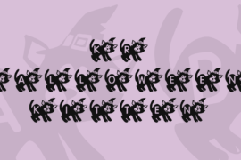 KR Halloween Kitten Font