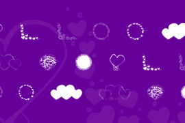 KR Hearts Galore Font