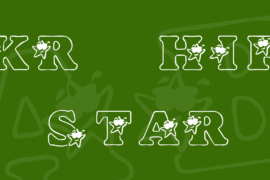 KR Hip Star Font