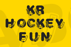 KR Hockey Fun Font