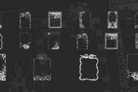 KR Holiday Frames 1 Font