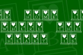 KR Home Is Where The Heart Is Font