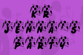 KR Jenna’s Party Font