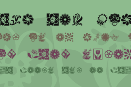 KR Kat’s Flowers 2 Font