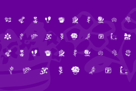 KR Kat’s Flowers 4 Font