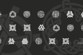 KR Keltic Three Font