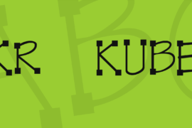 KR Kube Font