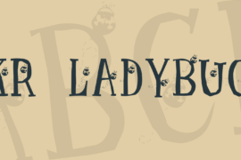 KR Ladybug Font