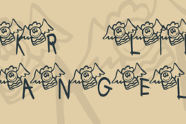 KR Lil Angel Font