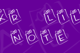 KR Lil Note Font
